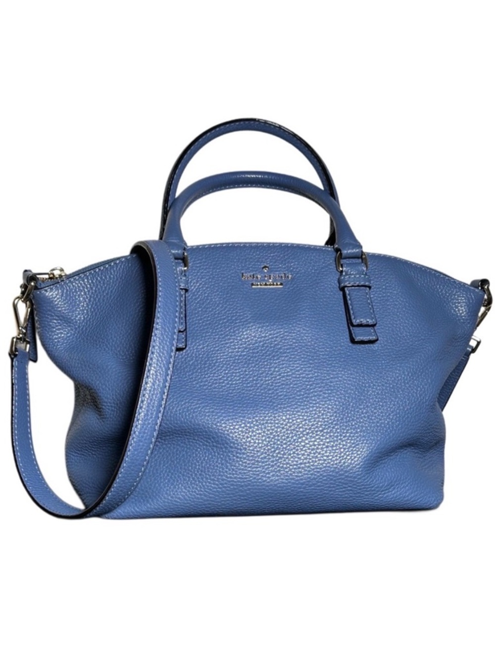 KATE SPADE NEW YORK JACKSON STREET Small Dixon Navy Leather Satchel Crossbody